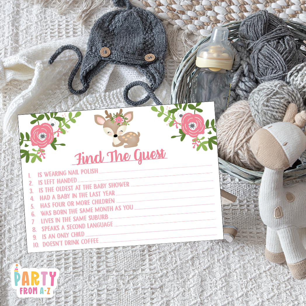 Baby Shower Find The Guest Game