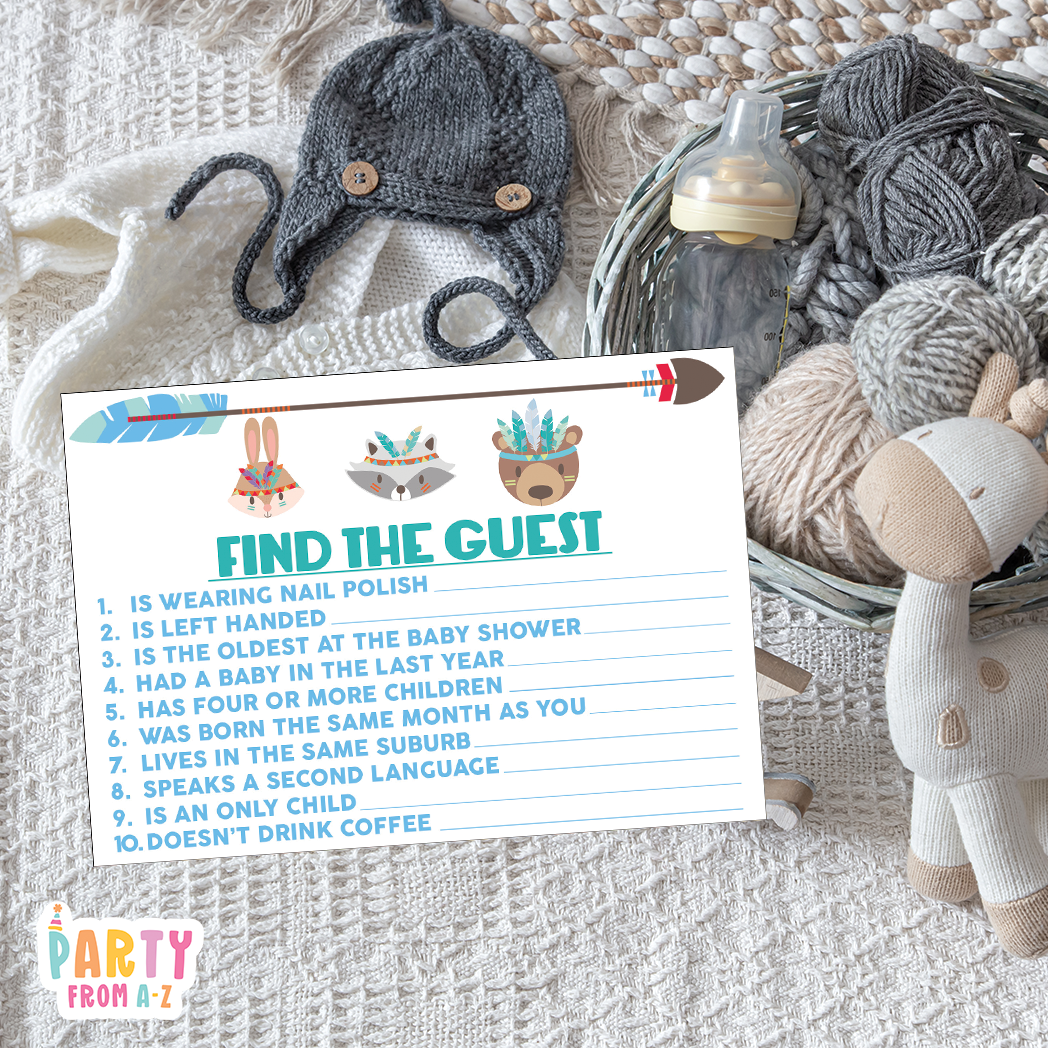 Baby Shower Find The Guest Game