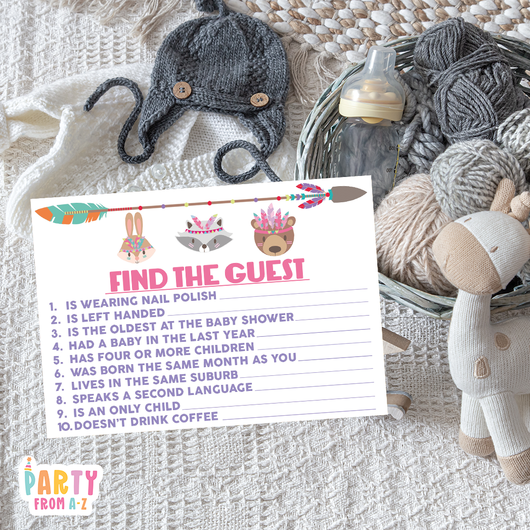 Baby Shower Find The Guest Game