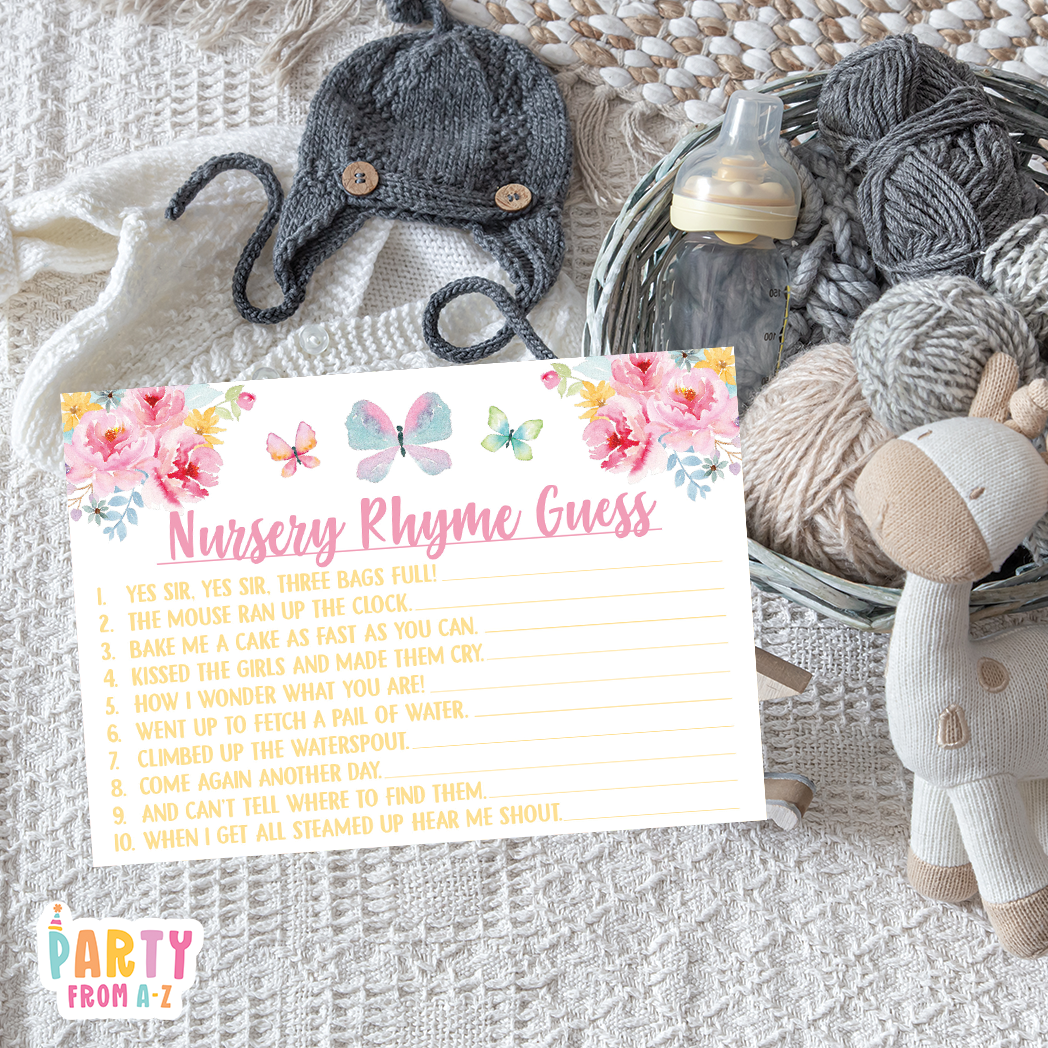 Baby Shower Nursery Rhyme Guess