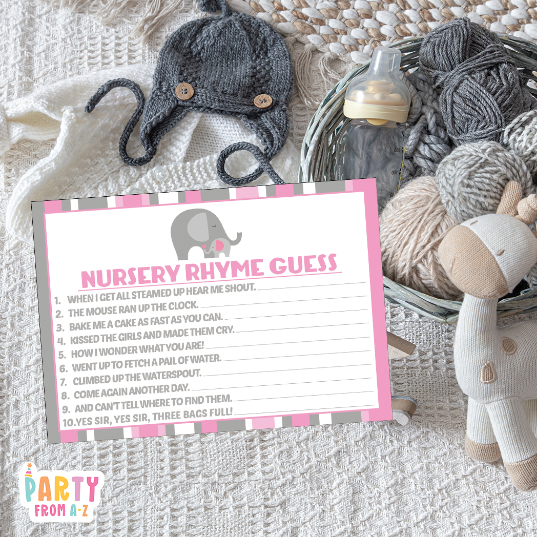 Baby Shower Nursery Rhyme Guess