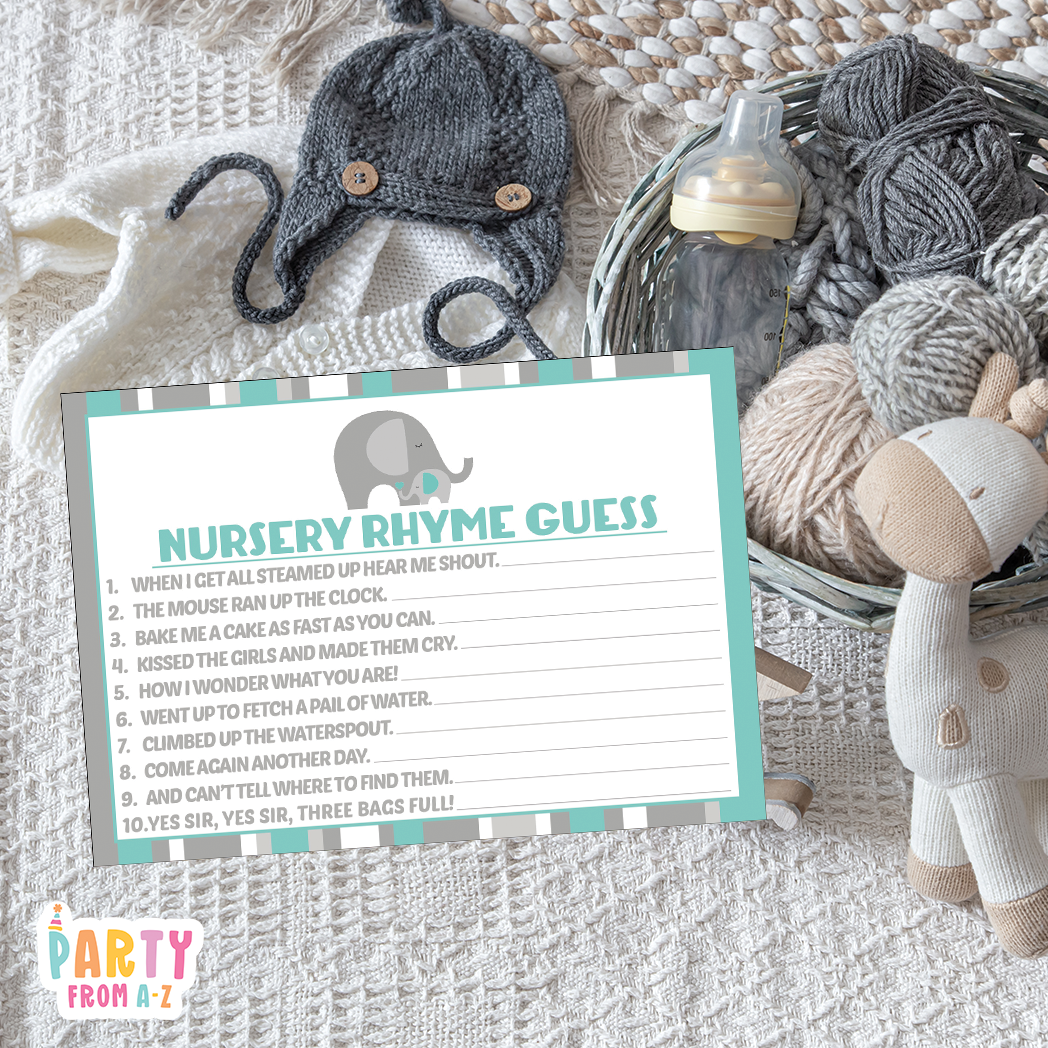 Baby Shower Nursery Rhyme Guess