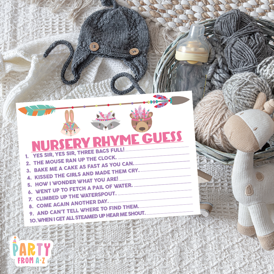 Baby Shower Nursery Rhyme Guess