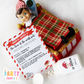 Christmas BOY Elf Medicine Doctor/Sick Certificate with Medicine Bottle Elf Prop Elf Antics