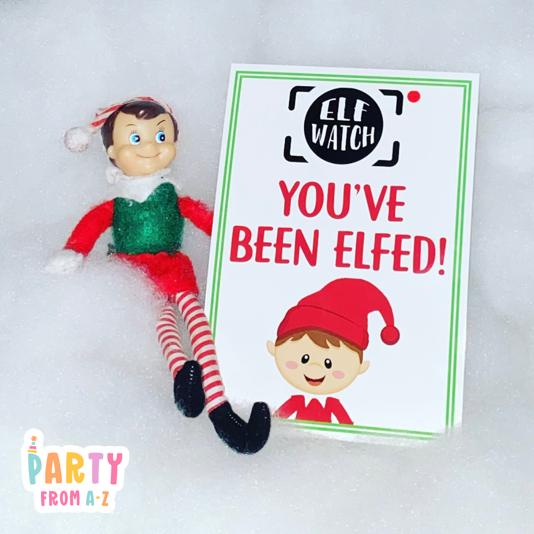 DIGITAL Christmas BOY Elf Surveillance Cards Elf Prop Elf Antics PDF