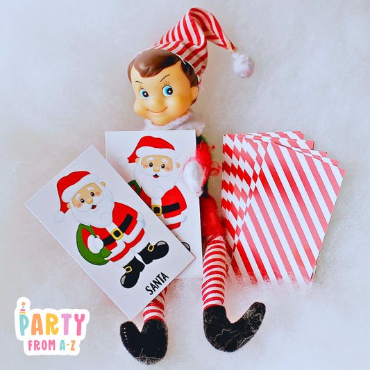 Christmas Elf Santa Mini Memory/Snap/Pairs Card Game Elf Prop Elf Antics