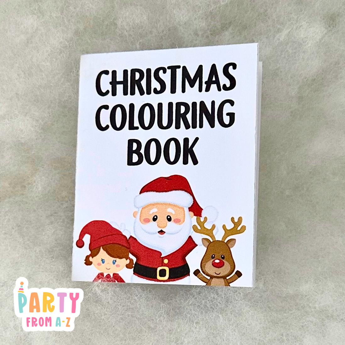 Christmas GIRL Elf Mini Colouring Book Elf Prop