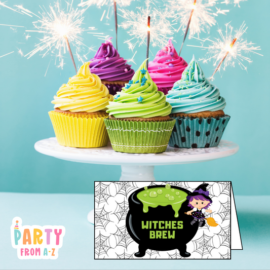 Personalised Kids Place Cards Printed or Edit in Canva Girly Theme