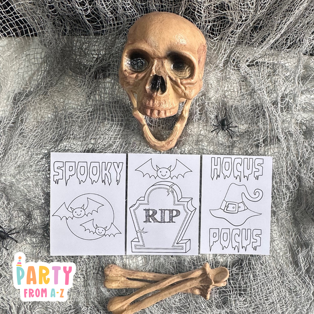 Halloween Mini Colouring Pages | Printed & Ready to use