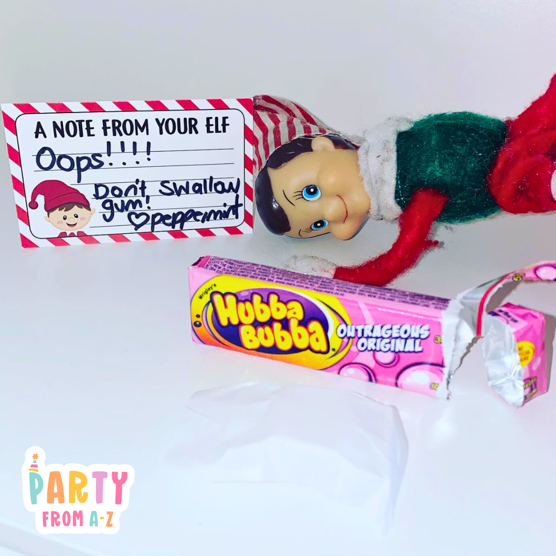 DIGITAL Christmas BOY Elf Blank Notes Elf Prop Elf Antics PDF