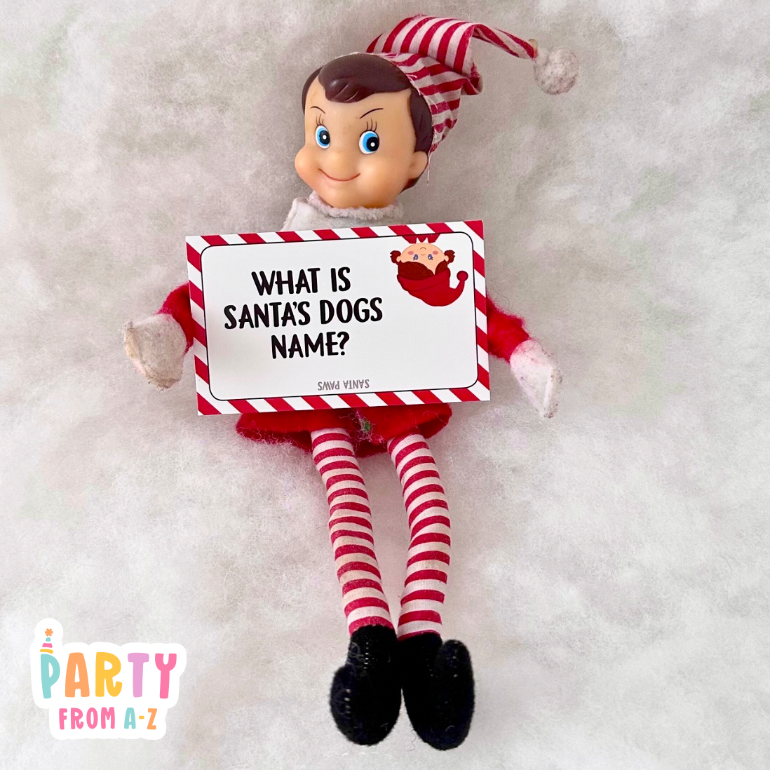 Christmas GIRL Elf Joke Cards Elf Prop Elf Antics PDF DIGITAL