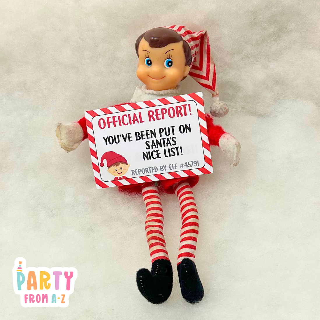 DIGITAL Christmas BOY Elf Official Warnings/Report Cards Elf Prop Elf Antics PDF