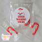 Christmas Santa Walking Sticks Class Gift with Bag and Sticker