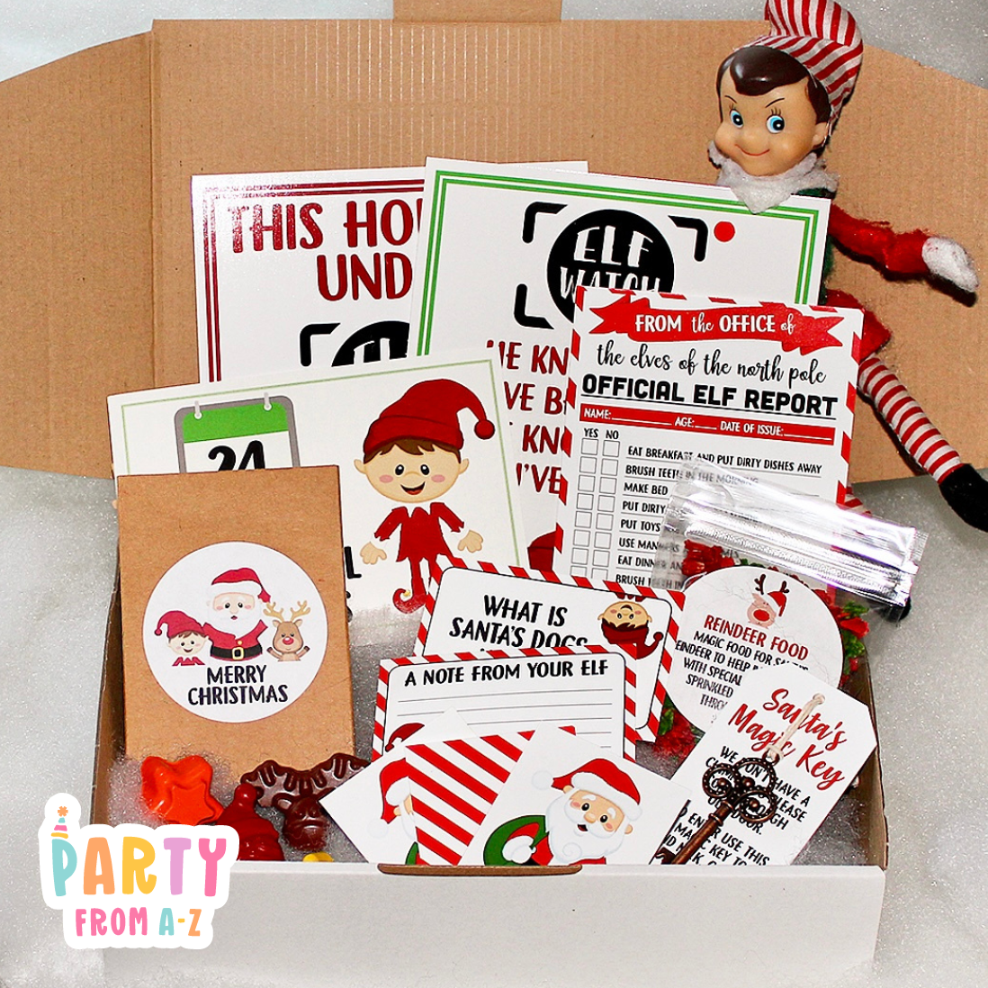 Limited Christmas Elf Box | December | Advent | Elf Antics | Elf Props | Elf Fun