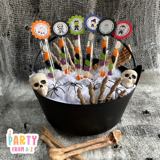 Halloween Treat Tubes with Toppers