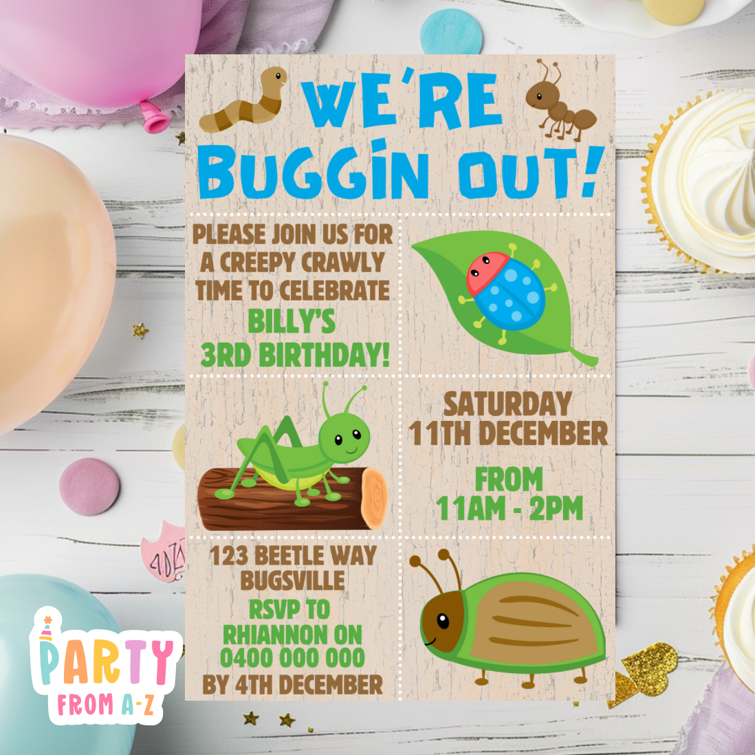 Kids Birthday Party Invites Boys