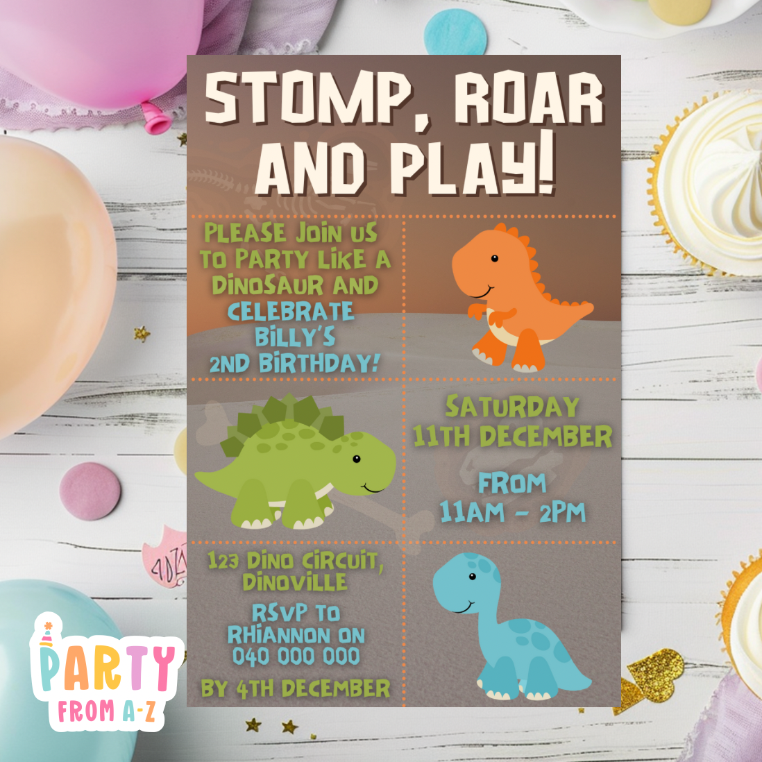 Kids Birthday Party Invites Boys