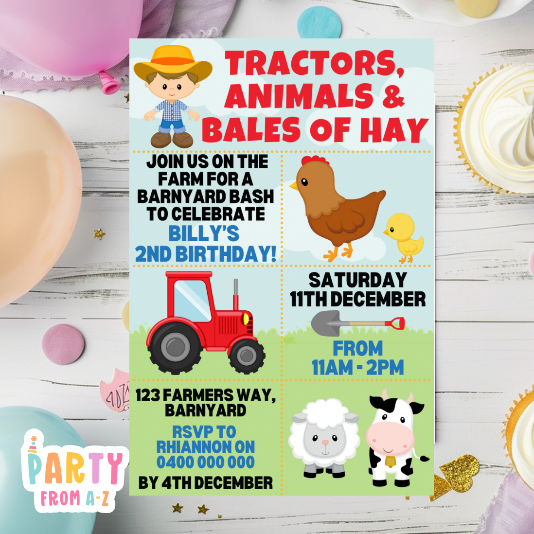 Kids Birthday Party Invites Boys