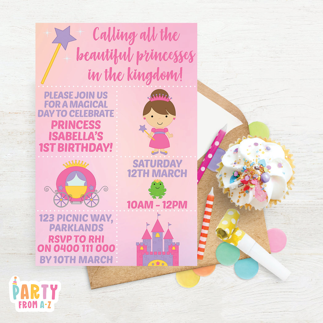 Kids Birthday Party Invites Girls