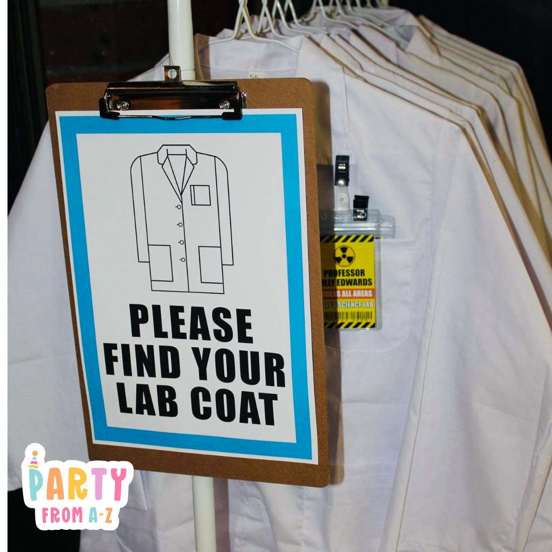 Science Professor/Lab Assistant ID Access Badge and Insert
