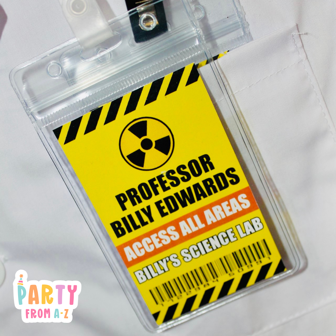 Science Professor/Lab Assistant ID Access Badge and Insert