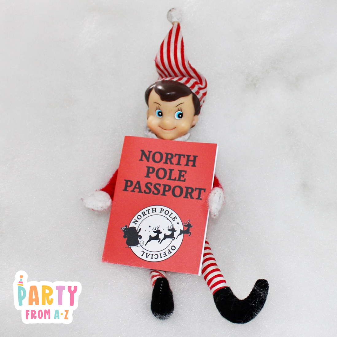 Christmas Elf Personalised Christmas Personalised Elf Passport, Boarding Pass & Suitcase Prop Elf Antics