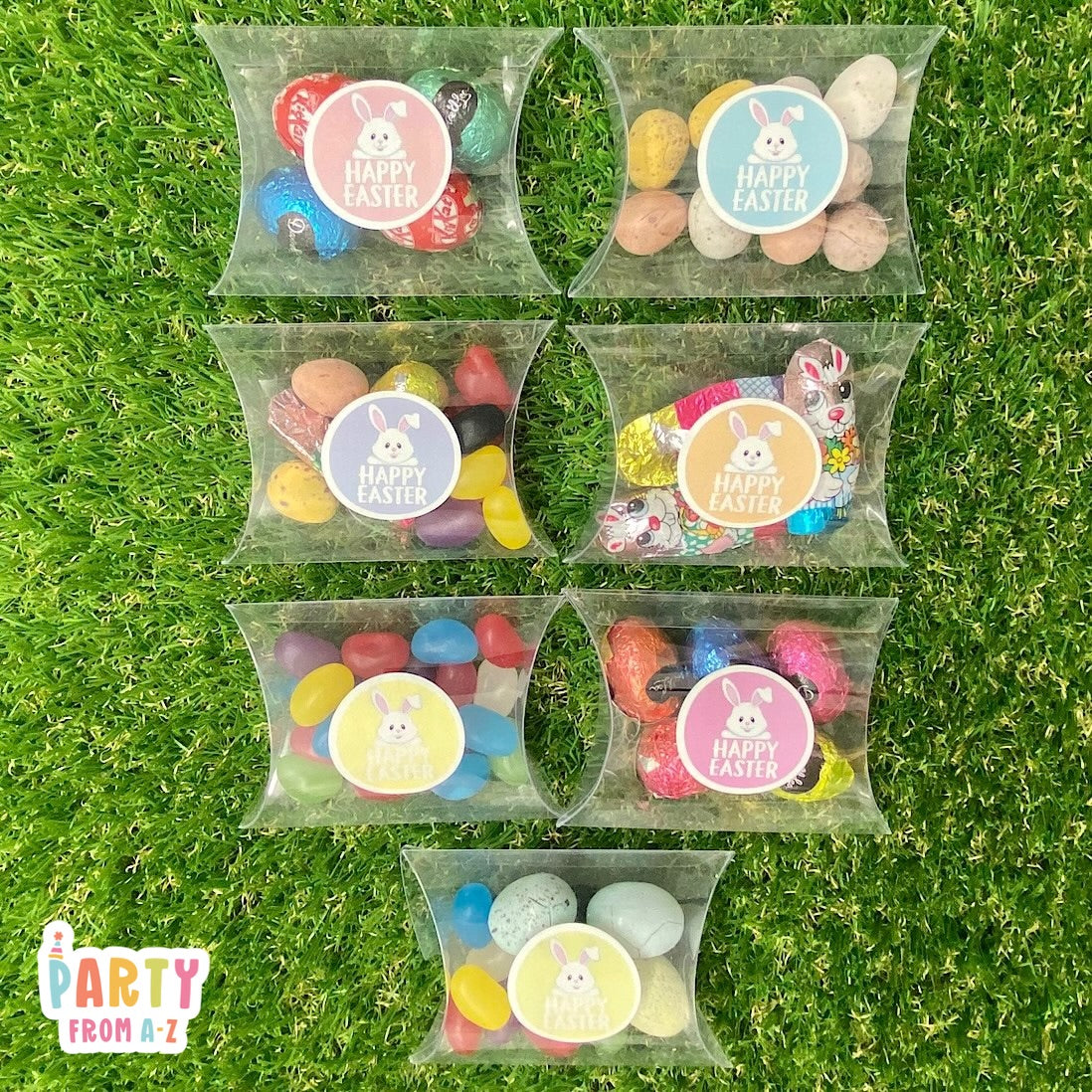 Easter Clear Boxes with Label