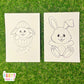 Easter Bunny/Rabbit Mini Colouring Pages